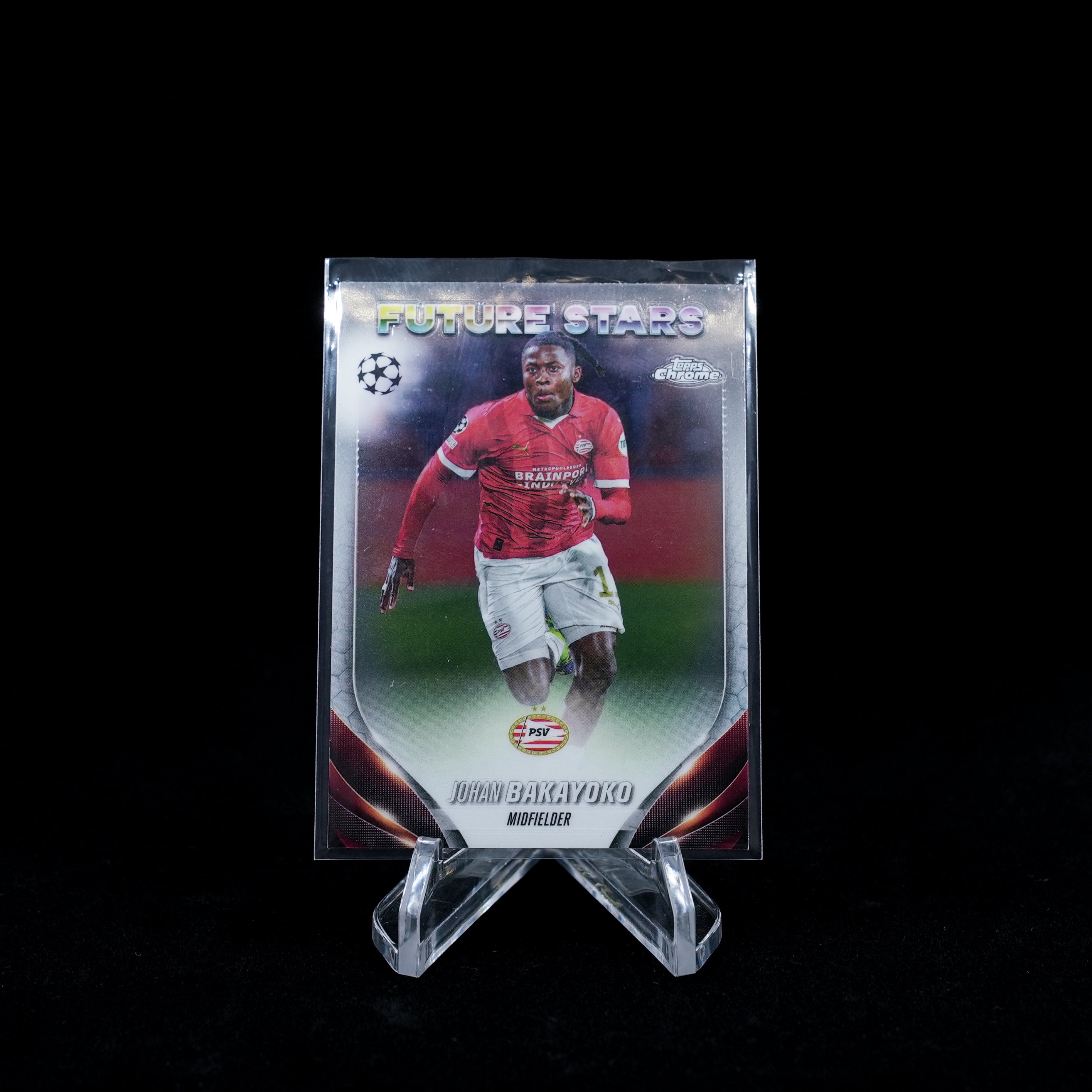 2023-24 Topps Chrome UEFA Club Competitions Soccer-Johan Bakayoko-Future Stars